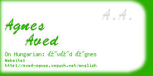 agnes aved business card